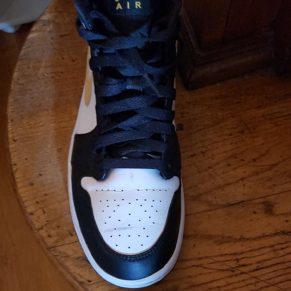 Jordan Black and White Sneakers